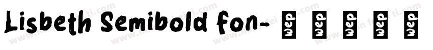 Lisbeth Semibold fon字体转换